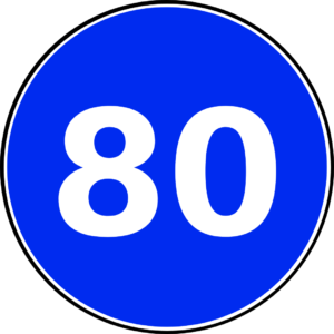 Vitesse minimale 80 km/h.